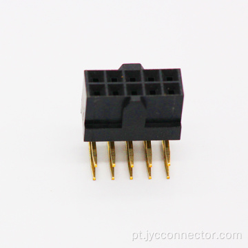 Conector feminino plástico de linha dupla